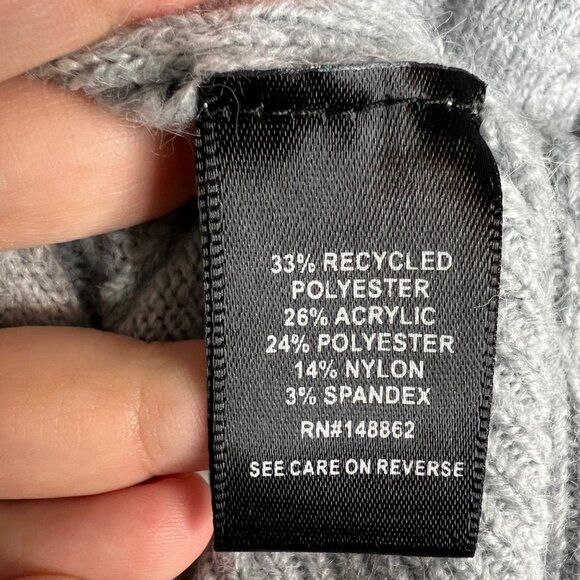 Torrid Longline Ribbed Pullover Sweater Women's 1 1X Gray - Picture 6 of 8